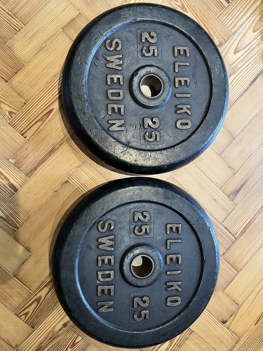Rare vintage eleiko 2x25kg - rare!!,